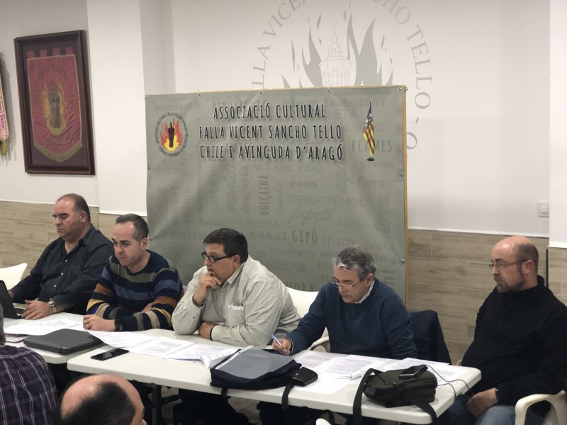 Junta extraordinaria de la interagrupación fallas