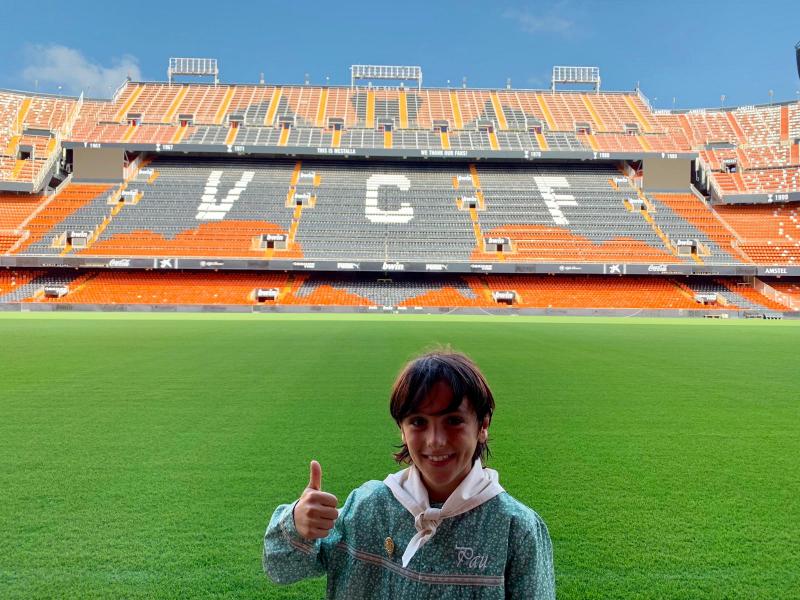 ¡Pau y su visita a Mestalla!